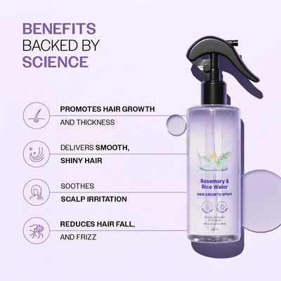 Rosemary & Rice Water Hair Growth Spray.