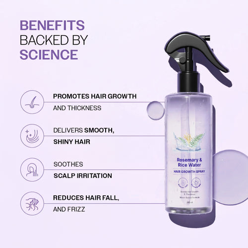 Rosemary & Rice Water Hair Growth Spray.