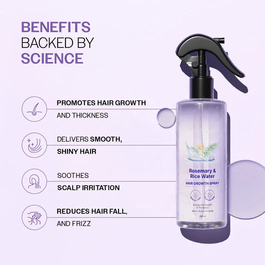 Rosemary & Rice Water Hair Growth Spray.