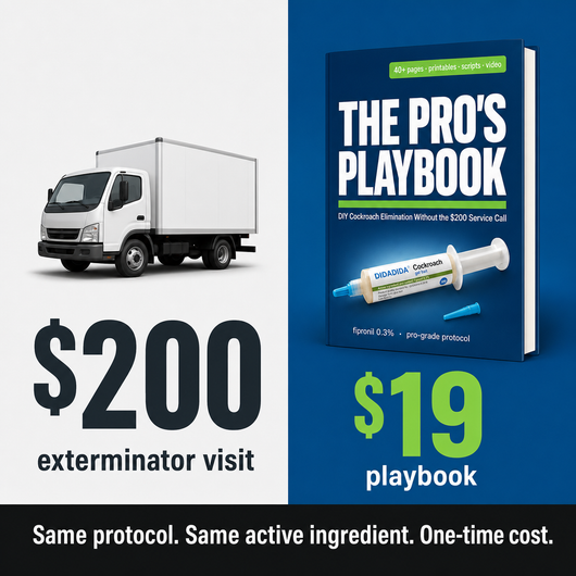 THE PRO'S / PLAYBOOK – DIY Cockroach Elimination Without the $200 Service Call