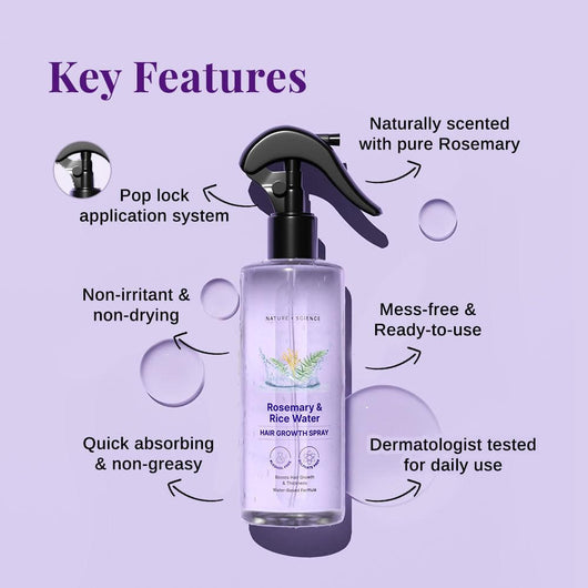 Rosemary & Rice Water Hair Growth Spray.