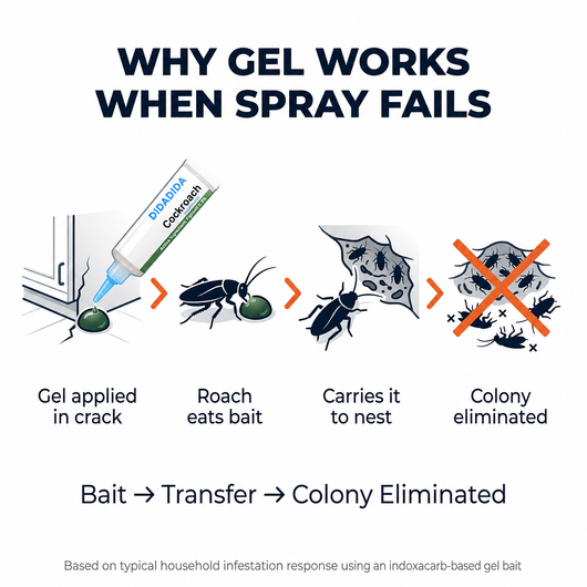 DIDADIDA Cockroach Gel Bait — Professional-Grade Roach Killer